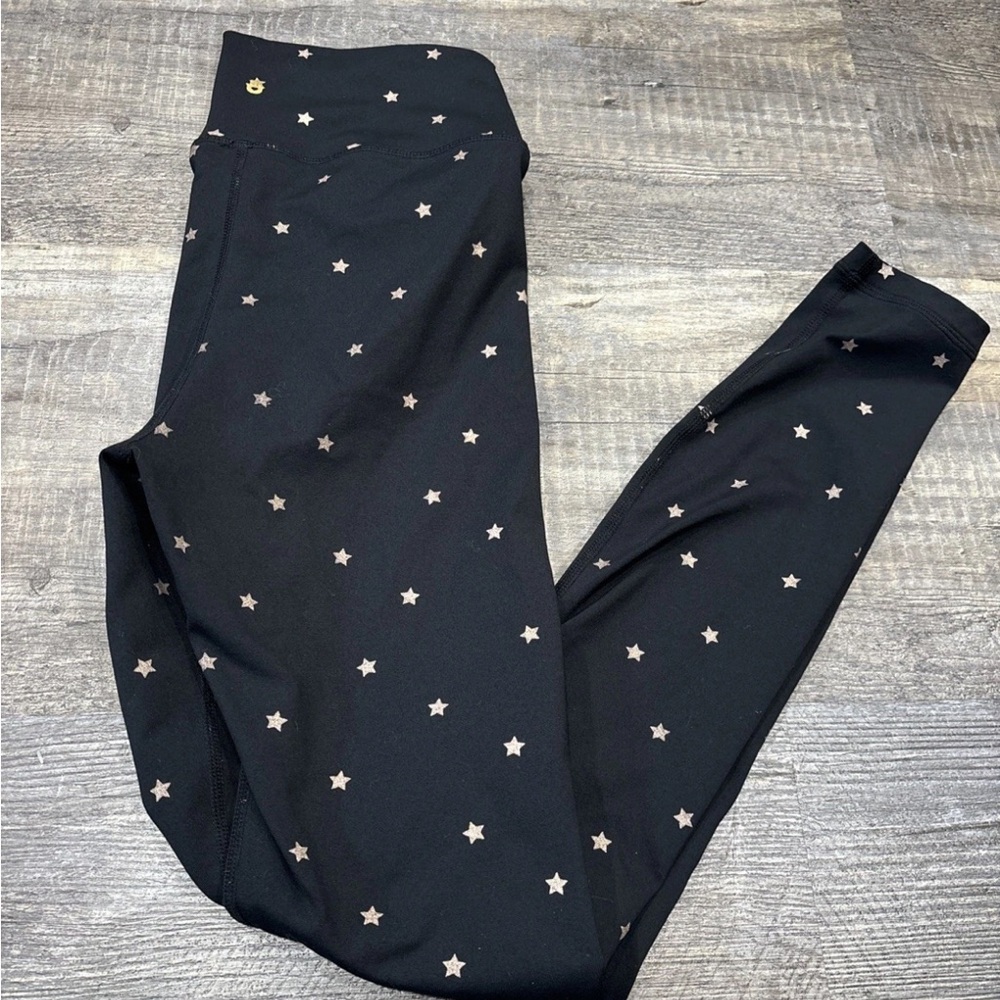 Spiritual Gangster Gold Star Leggings Size Medium